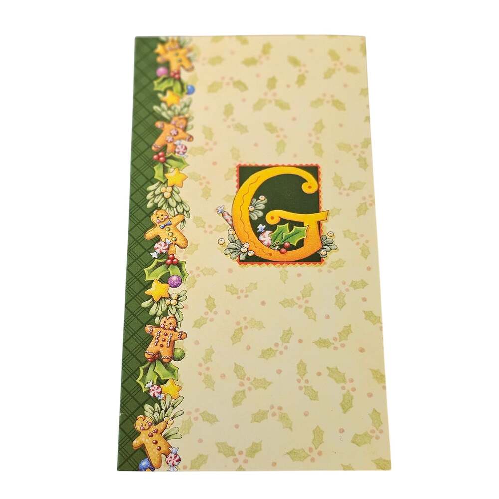 Mary Engelbreit Studio 18 Christmas "G" Greeting Card Lot 7 Cards Envelopes 2011